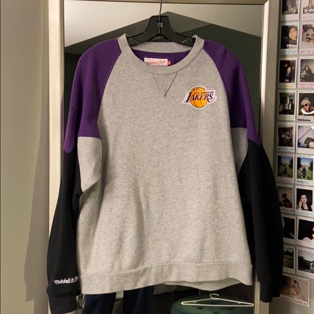 Mitchell & Ness Lakers crew neck